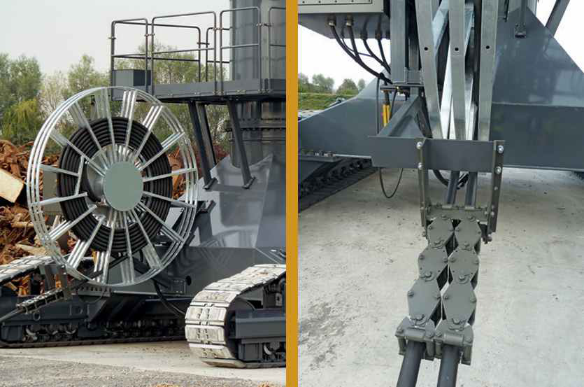 Roublon de câble électrique pour la manutention de la ferraille 