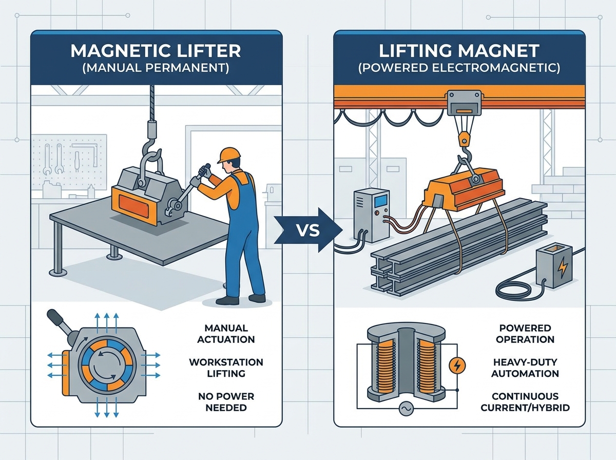 Mat&eacute;riau en acier de manutention de levage magn&eacute;tique
